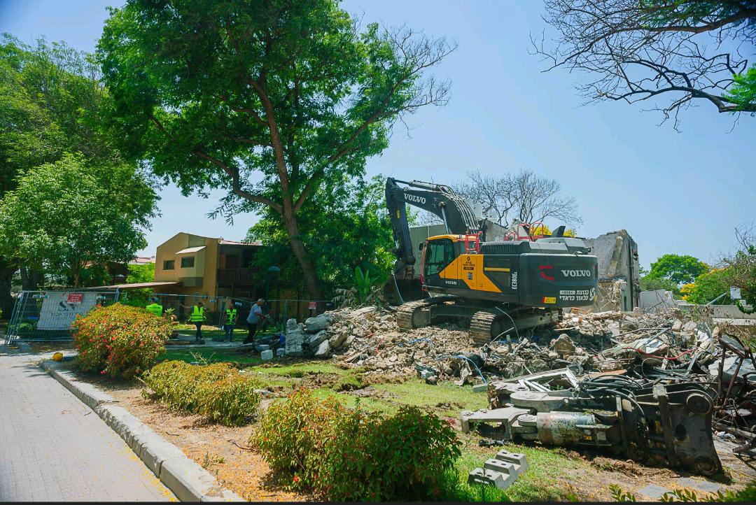 סיום הריסת הבתים של משפחת שרעבי ורותם. קרדיט: עופר גתי