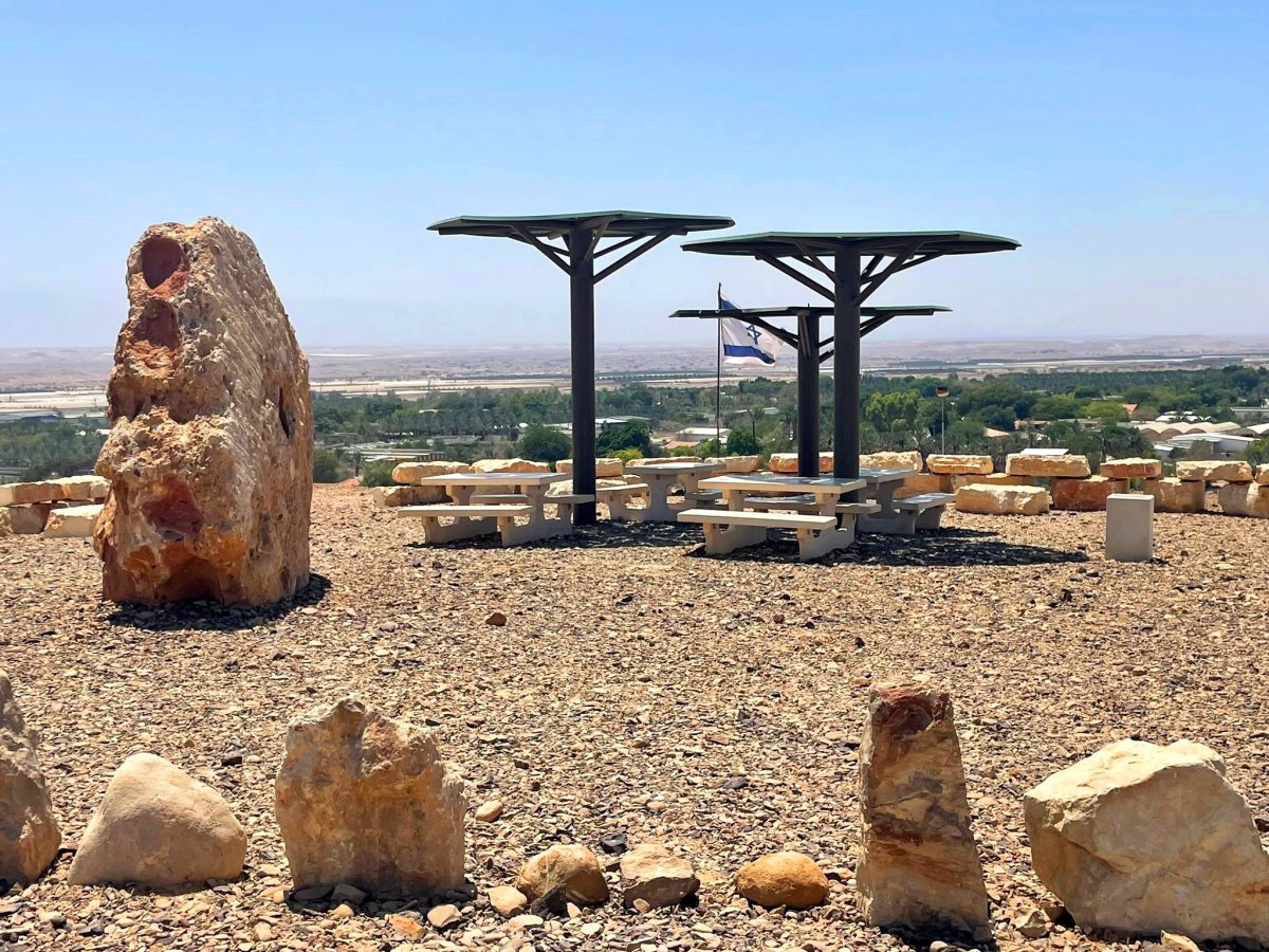 תצפית 'נוף צופר' החדשה בערבה התיכונה. קרדיט צילום- מועצה אזורית הערבה התיכונה