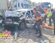 זירת התאונה הקשה בבית גוברין (כונני תגובה מיידית מרחב לכיש)